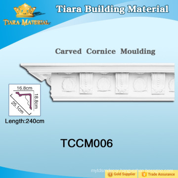 Great stability Cornice PU Cornice Mouldings with different colors